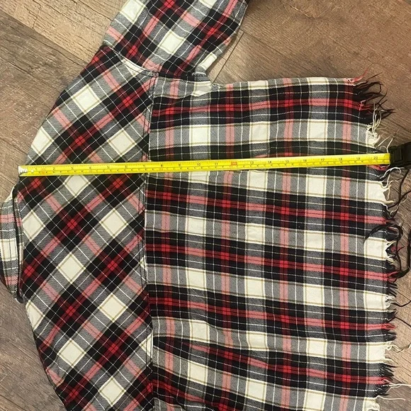 Zara Oversized Red and Black Plaid Shirt - Picture 7 of 7